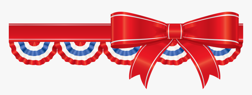 Transparent 4th Of July Clipart - Ribbon Vector, HD Png Download