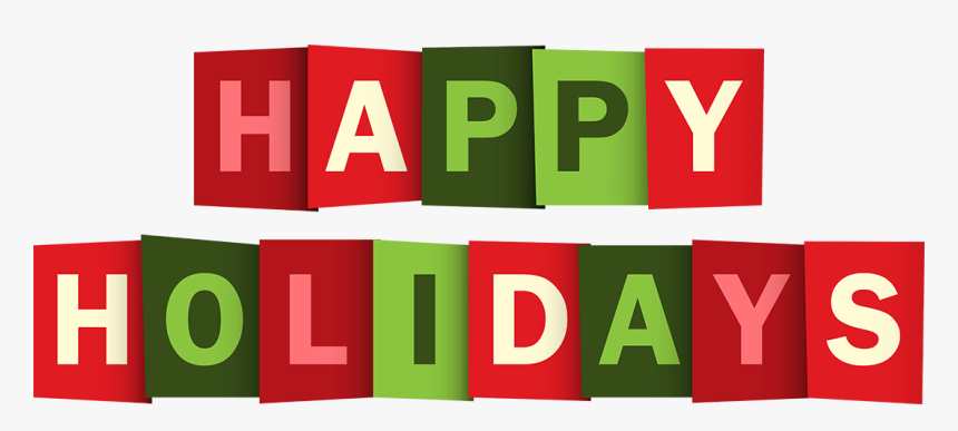 Happy Holidays Png Clipart - Happy Holidays Text Png, Transparent Png