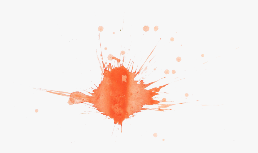 12 Orange Watercolor Splatter Png Transparent Onlygfxcom - Visual Arts, Png Download