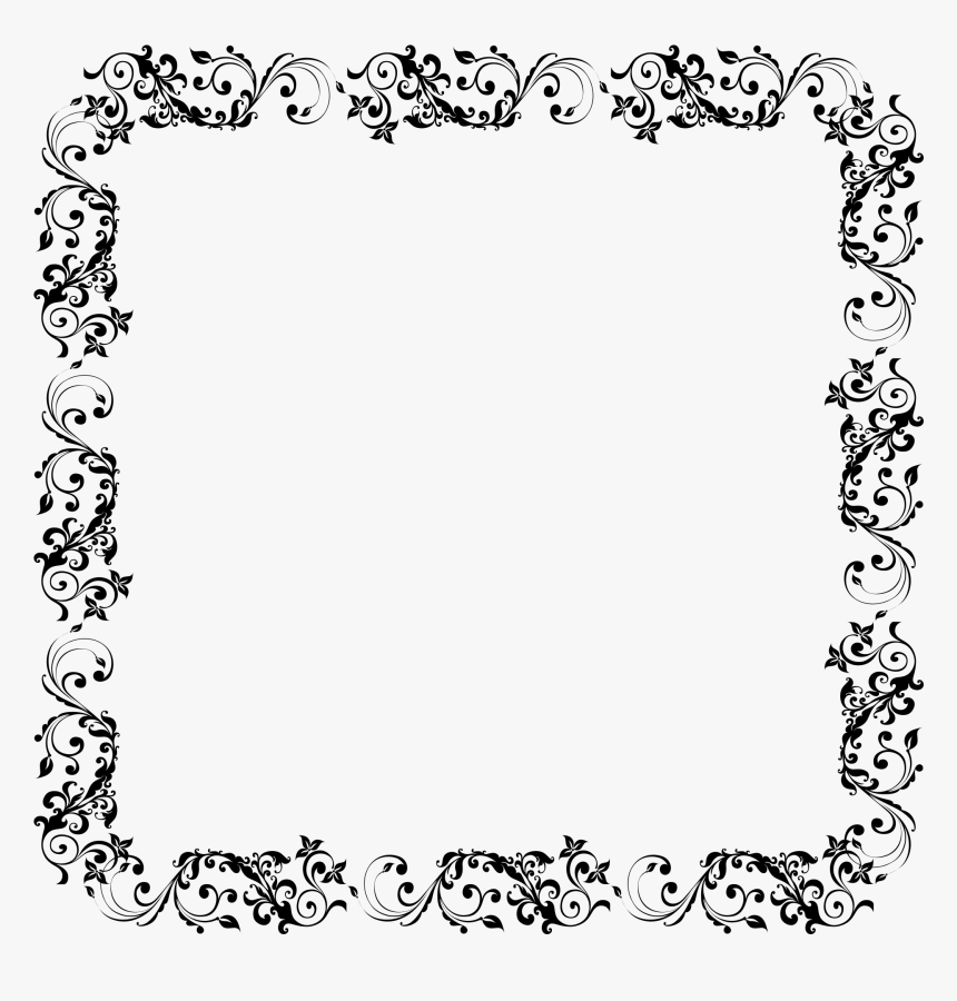 Fall Borders Clip Art Black And White Free, HD Png Download