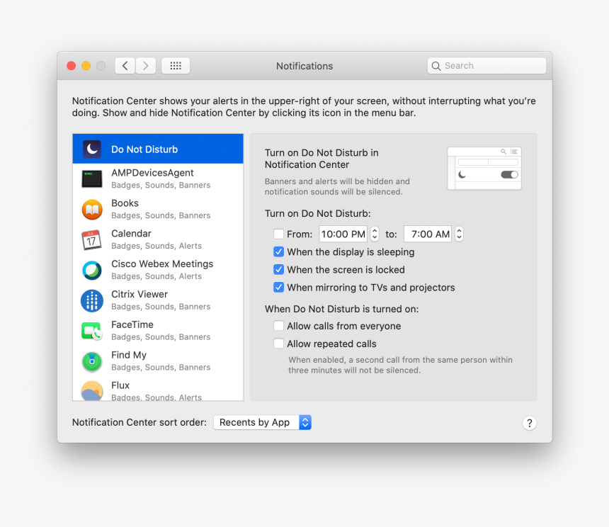 Notifications Settings - Turn On Do Not Disturb, HD Png Download