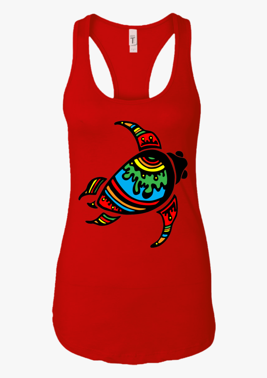 Color Splash Turtle Ladie S Shirts - Active Tank, HD Png Download