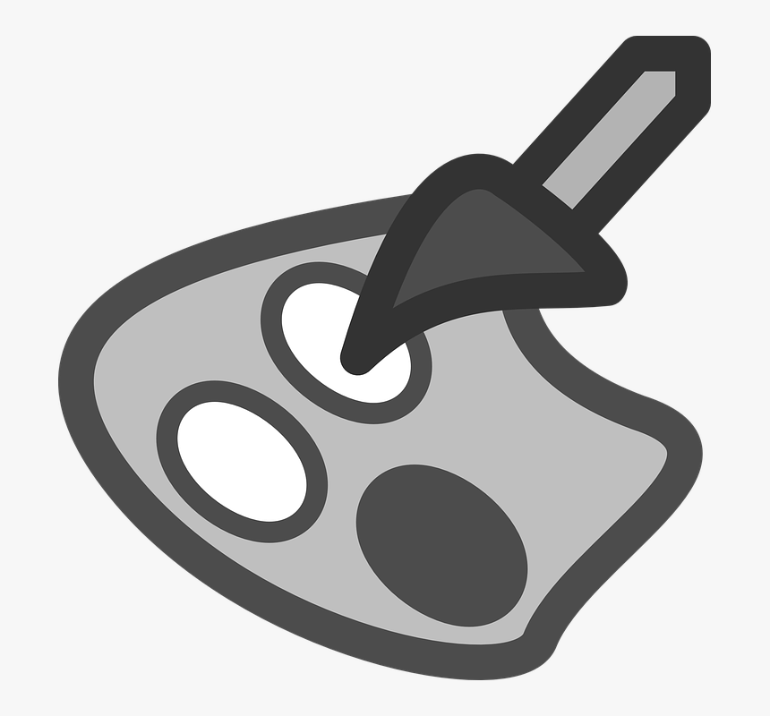 Paintbrush, Colors, Brush, Paint, Art, Palette, Grey - Paintbrush, HD Png Download