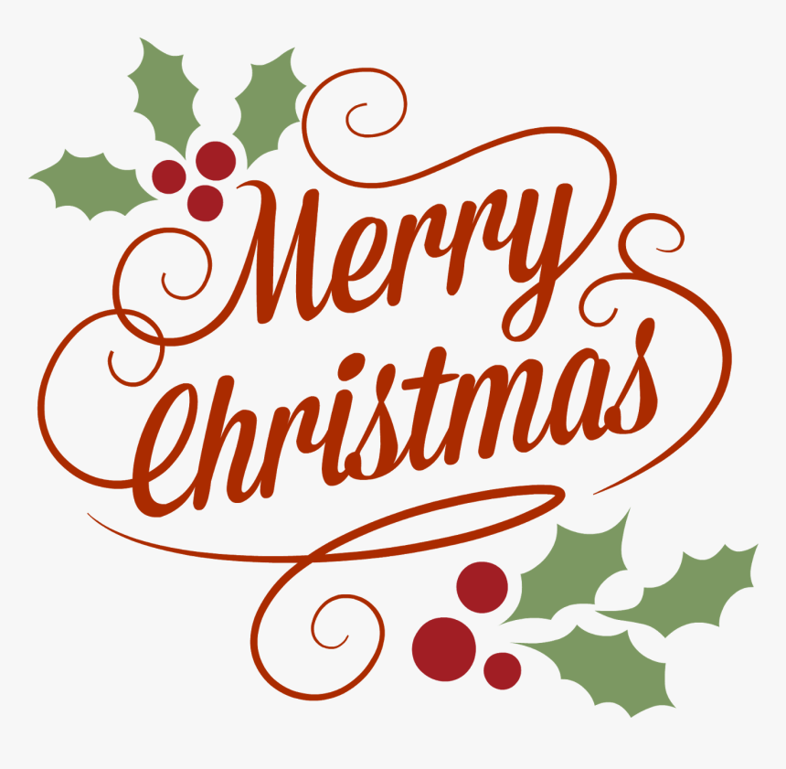 Happy Holidays Design Png - Merry Christmas Vector Png, Transparent Png