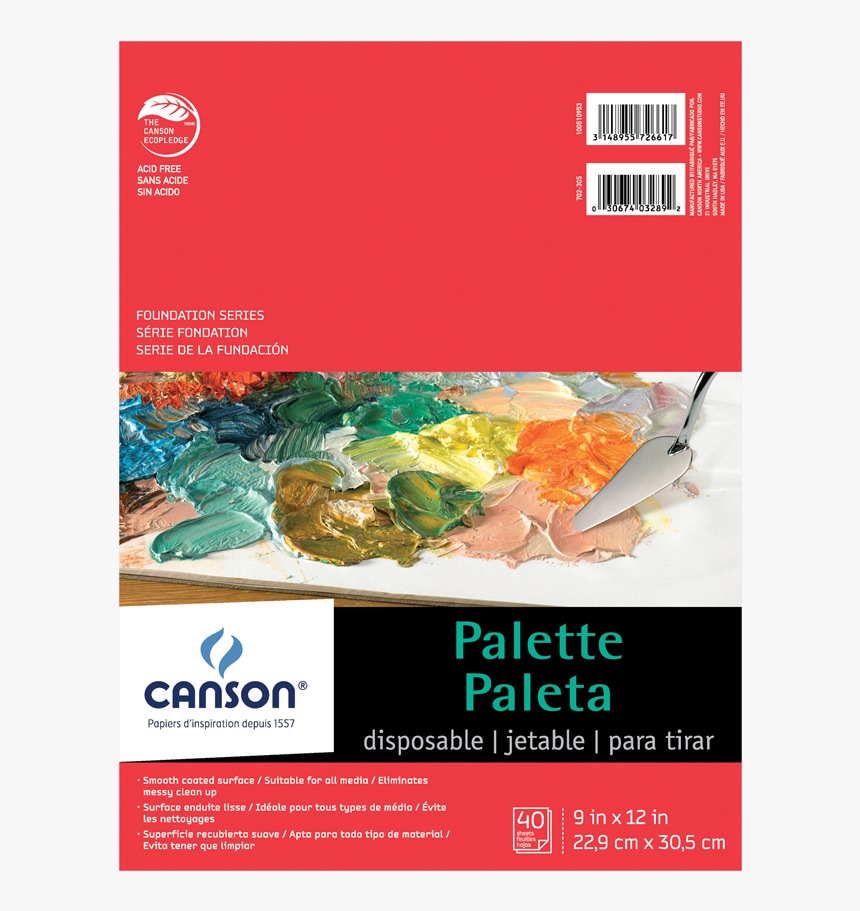 Product Image 02942 
							title Jepart Round Paint - Canson Disposable Palette, HD Png Download
