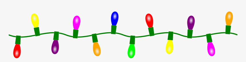 Christmas Lights Borders Happy Holidays Clipart Image - Christmas Lights Clipart, HD Png Download