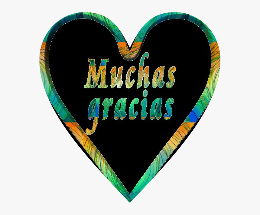 #muchasgracias @love-1960 - Heart, HD Png Download