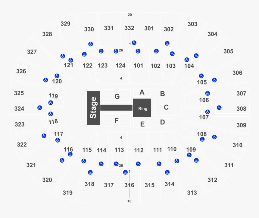 Smoothie King Center Row 28, HD Png Download