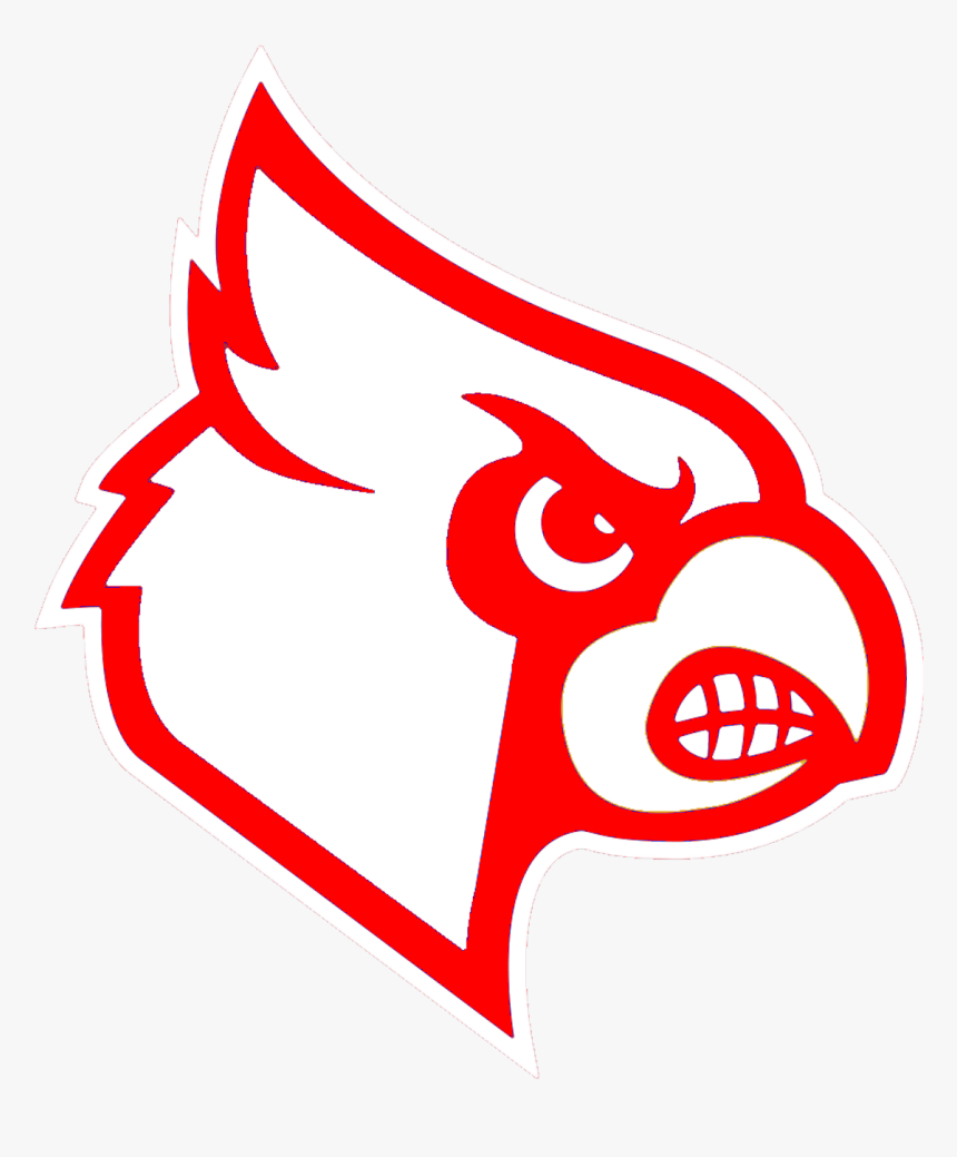 Red White Cardinals - Louisville Cardinals Logo Svg, HD Png Download
