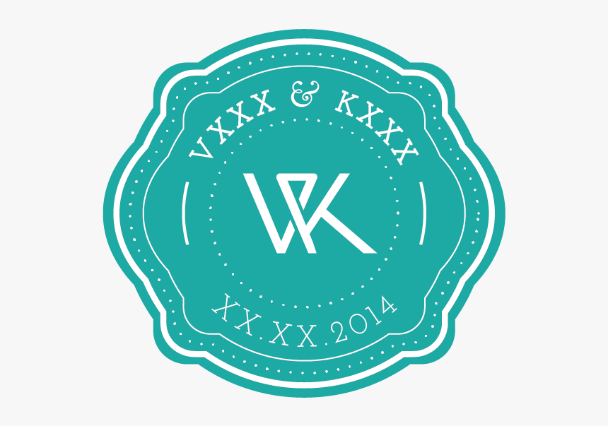 Vk Matrimonial Monograph Wedding Monograph Crest Logo - Vk, HD Png Download