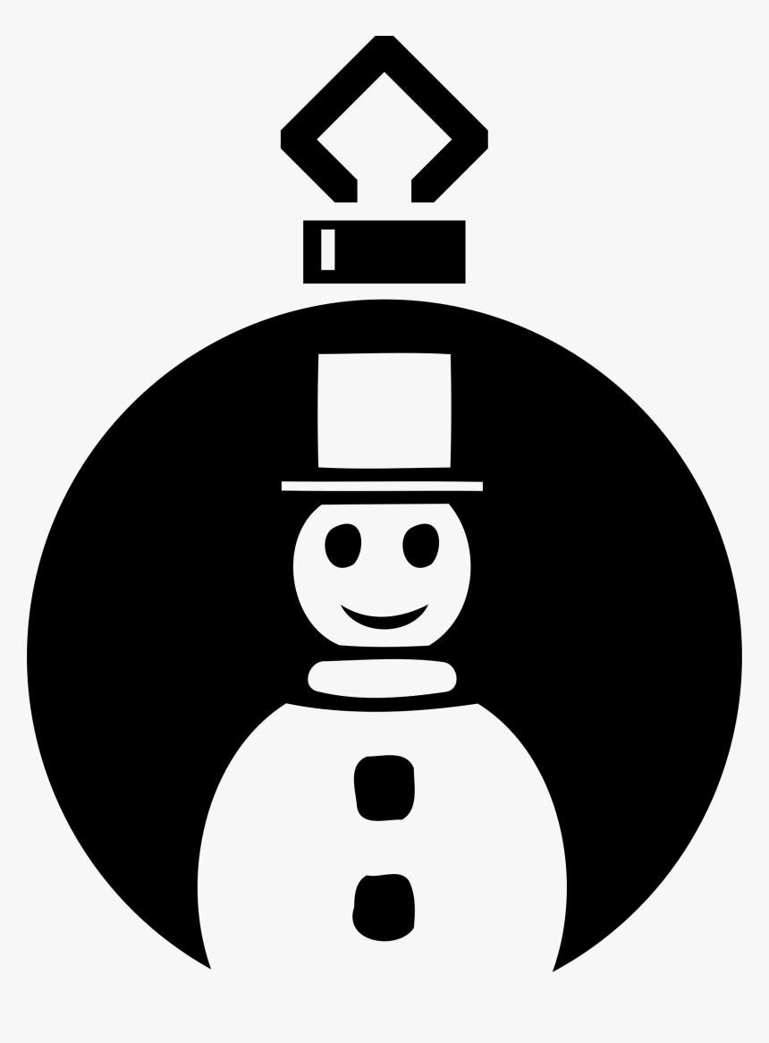 Simple Tree Bauble Big - Christmas Ornaments Simple Clipart, HD Png Download