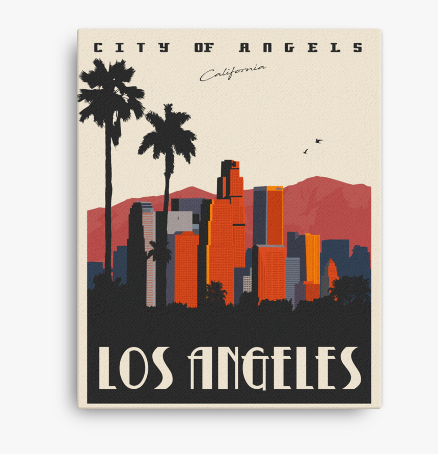 Los Angeles Travel Poster, HD Png Download