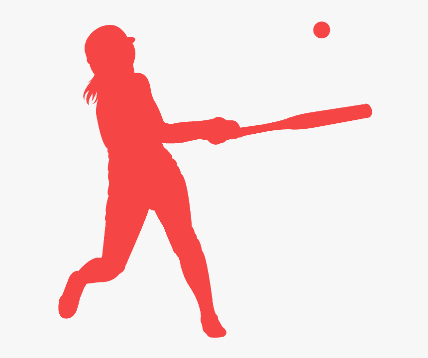 Softball Silhouette Pdf, HD Png Download
