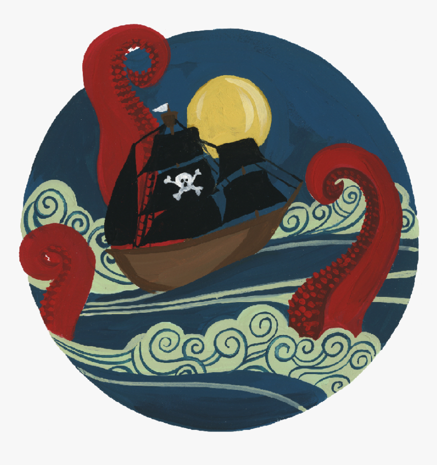 Pirate Ship Print & Cut File - Illustration, HD Png Download