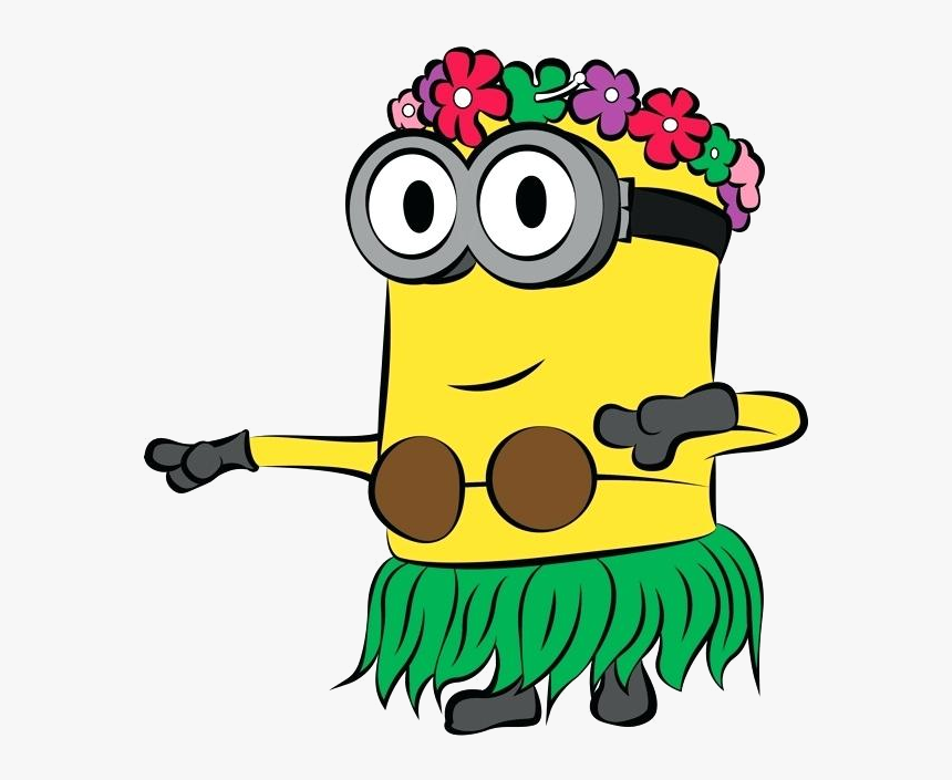 Minion Clipart Free Transparent Png - Luau Minion Clipart, Png Download