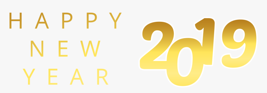 Happy New Year Gold Png - Graphics, Transparent Png