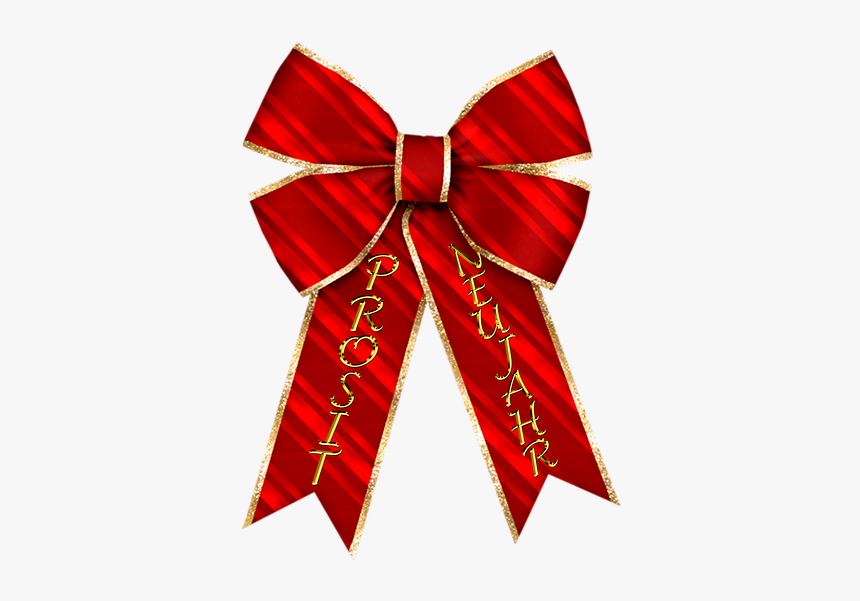 Loop, Red, Isolated, Happy New Year, Decoration, Gold - Blue Christmas Bow In Png, Transparent Png