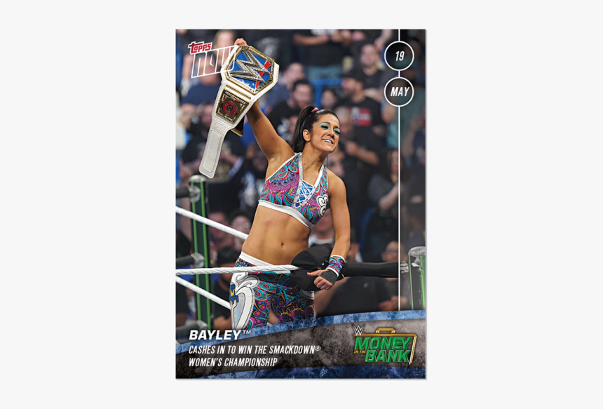Wwe Topps Now® Card - Wwe Bayley Smackdown Champion, HD Png Download
