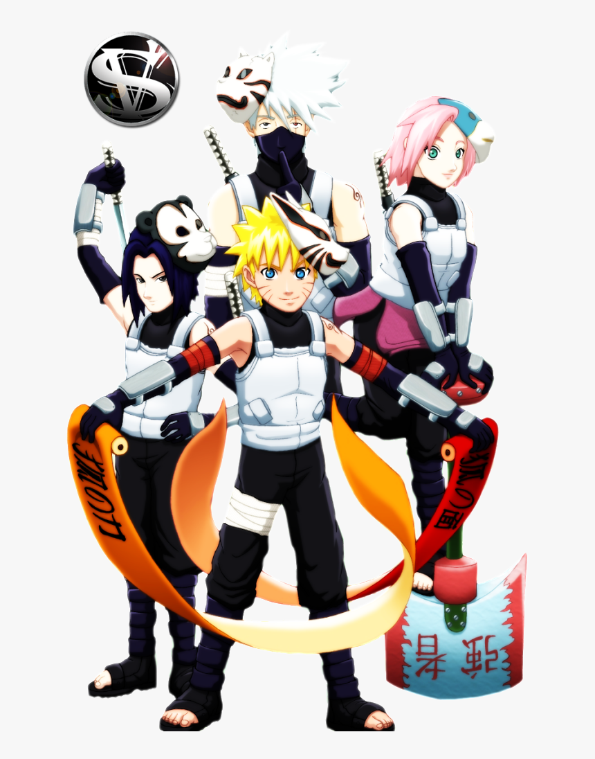 Naruto Et Sasuke Et Sakura Et Kakashi, HD Png Download