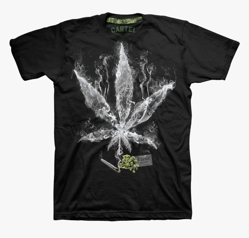 Smoke Clouds Tee2 Original - Weed Leaf Smoke, HD Png Download