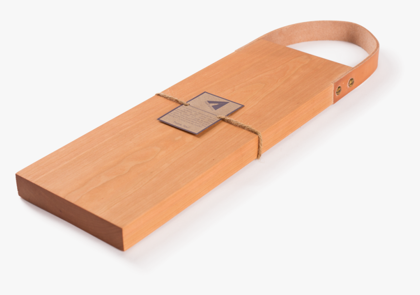 Cutting Board With Leather Handle 
 Class Lazyload - Wood, HD Png Download