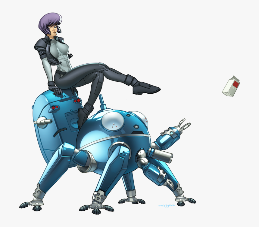 Tachikoma Batou Motoko Kusanagi Technology Robot Machine - Motoko Kusanagi Tachikoma, HD Png Download