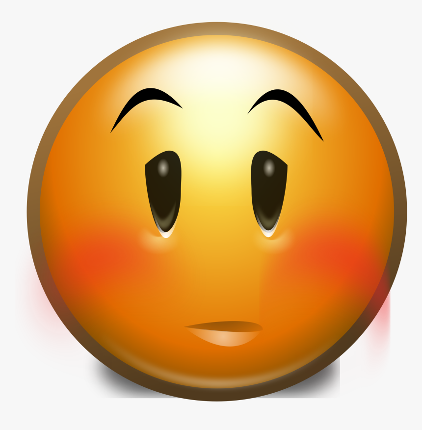 Embarrassed Emoji, HD Png Download