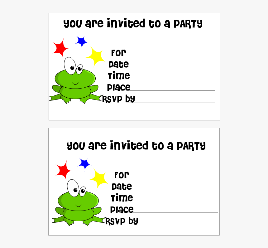 Printable Birthday Invitations, HD Png Download