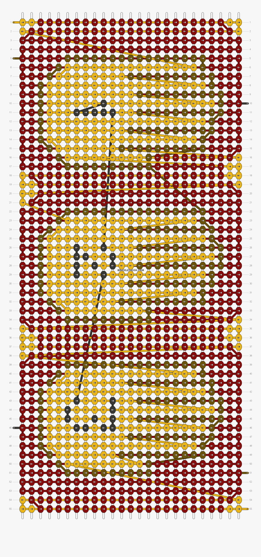 Alpha Pattern - Christmas Friendship Bracelet Ideas, HD Png Download