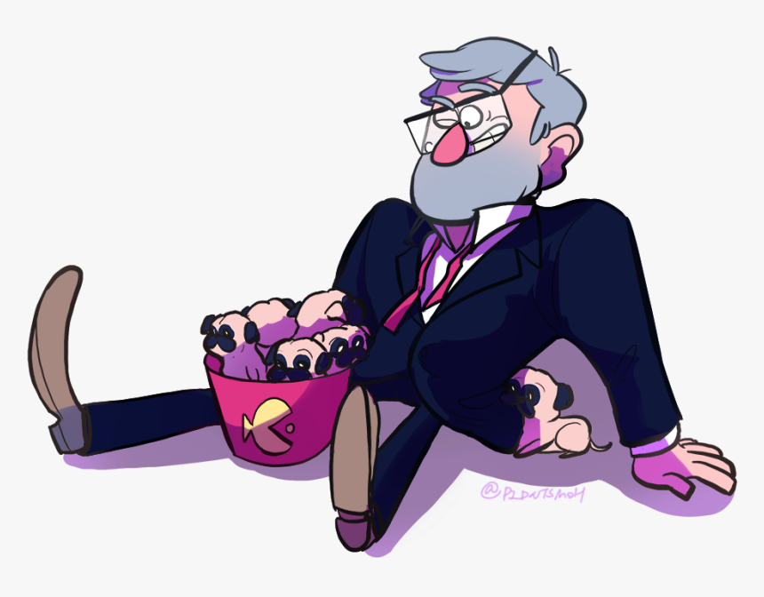 Inspiring Image On We Heart It - Gravity Falls Stan Pugs, HD Png Download