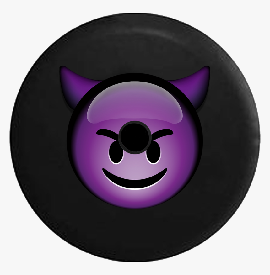 Purple Transparent Devil Emoji, HD Png Download