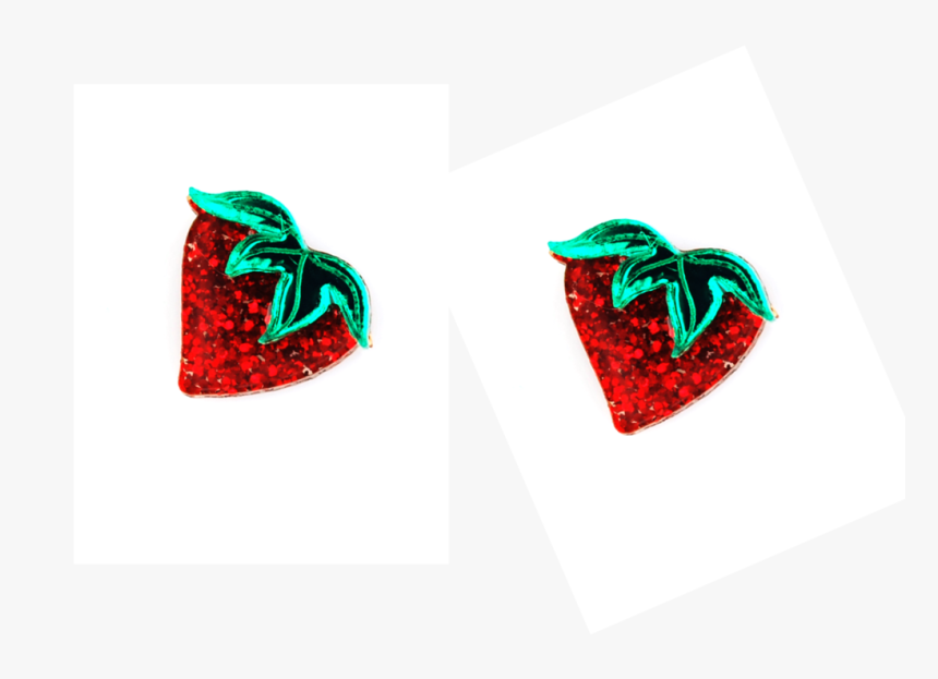 Strawberry Earrings - Illustration, HD Png Download