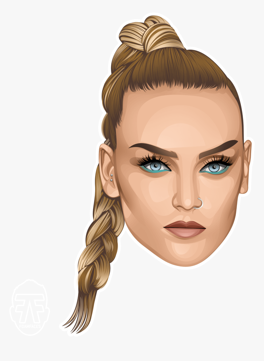 Transparent Perrie Edwards Png - Foam Faces Perrie Edwards, Png Download