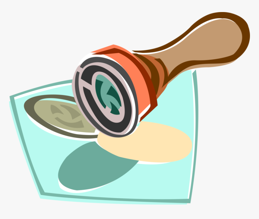 Vector Illustration Of Corporate Seal Stamp Imprints - Circle, HD Png Download