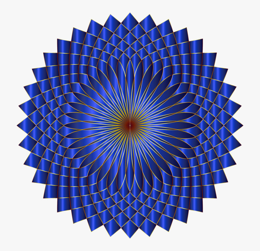Blue,electric Blue,symmetry - Half Animated Sun Transparent, HD Png Download