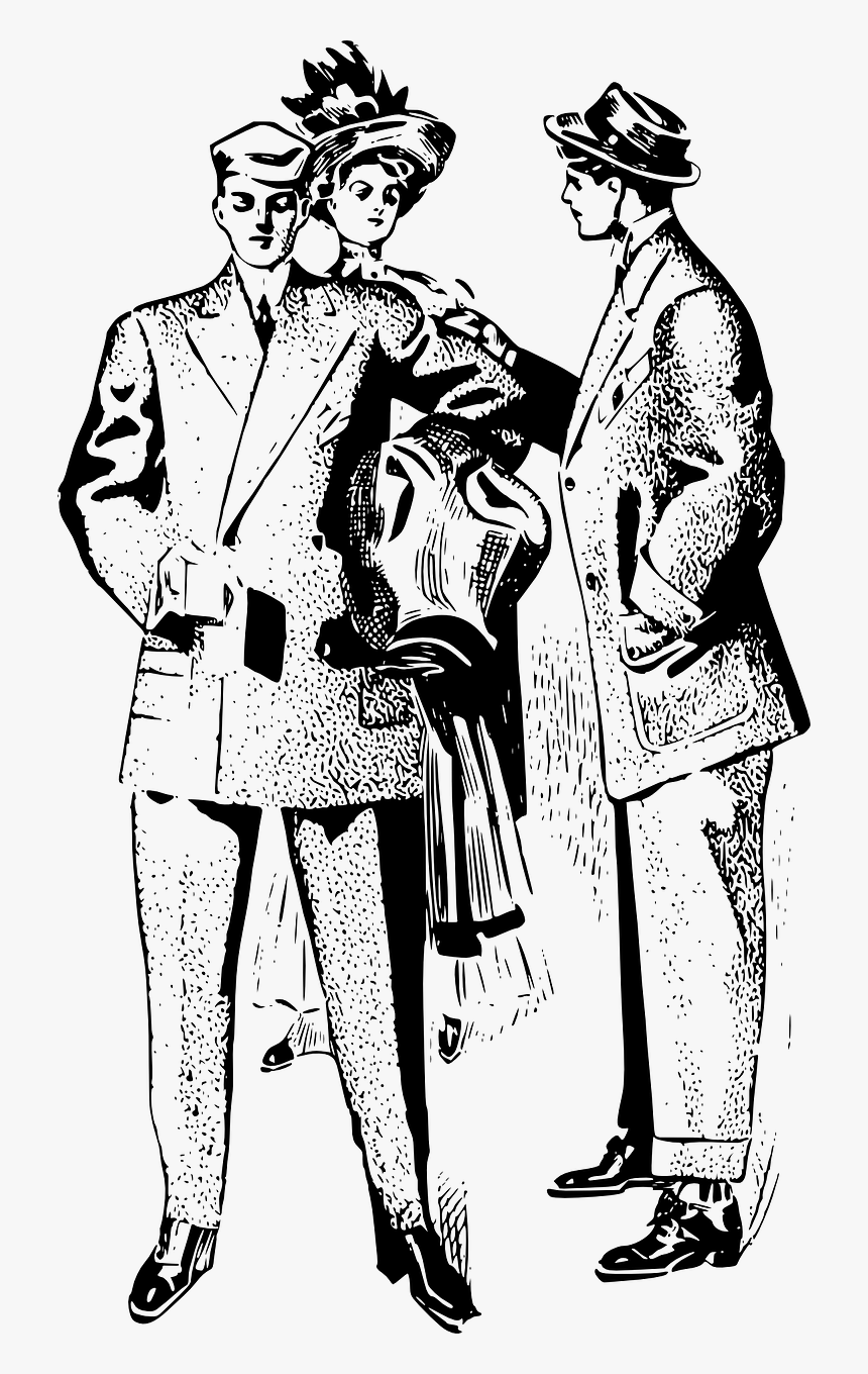 Suit Ladies Gents Clipart, HD Png Download