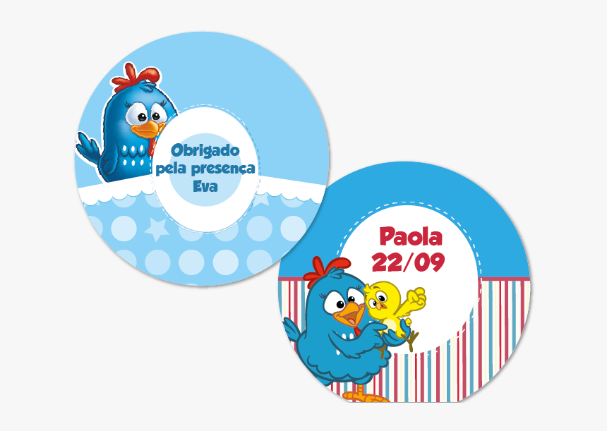 Thumb Image - Etiqueta Redonda Galinha Pintadinha, HD Png Download