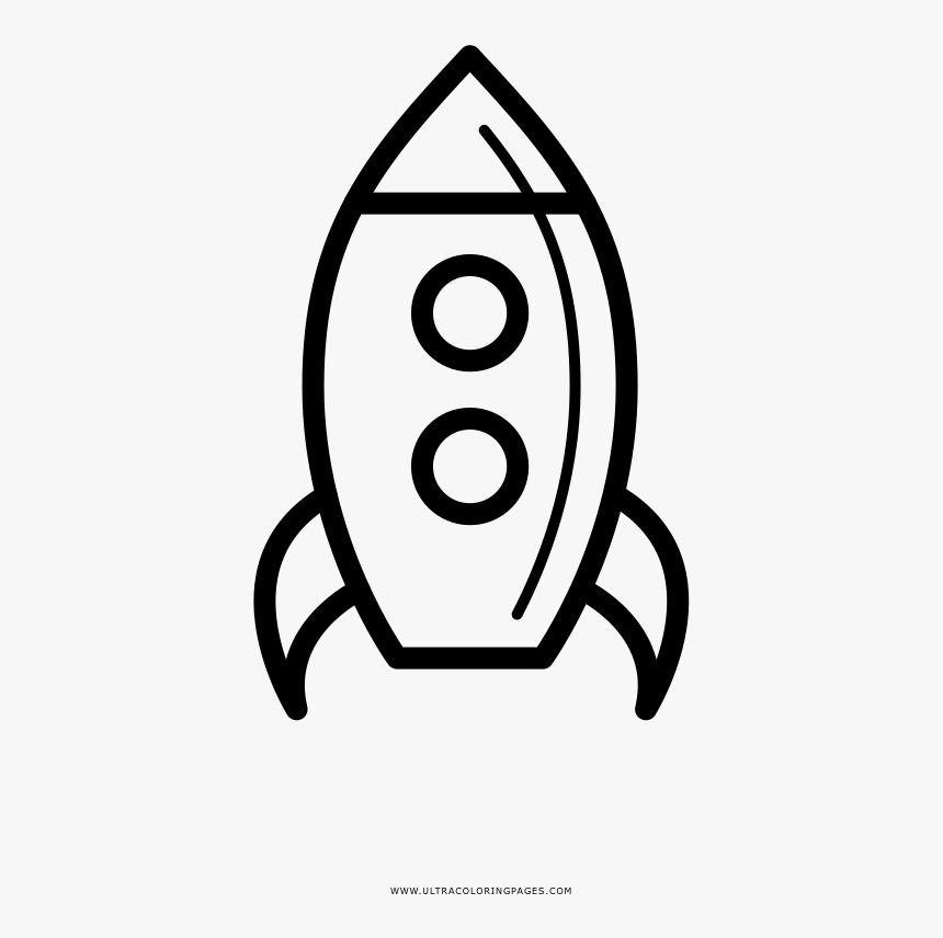 Nave-espacial Coloring Page - Hand Drawn Black Doodle, HD Png Download