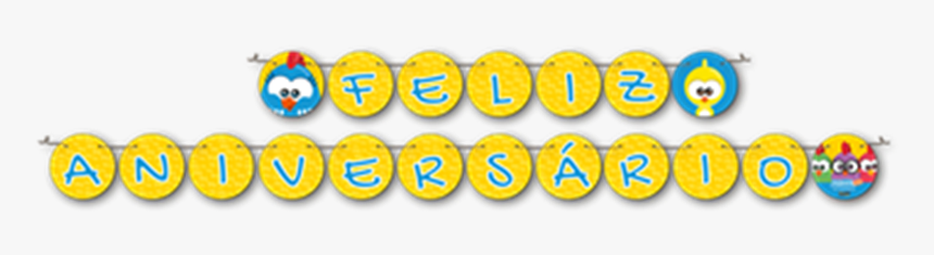 Faixa Feliz Aniversário Galinha Pintadinha Mini Festcolor - Galinha Pintadinha Mini Feliz Aniversario, HD Png Download
