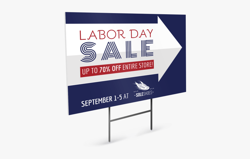 Labor Day Sale Yard Sign Template Preview - Sign, HD Png Download