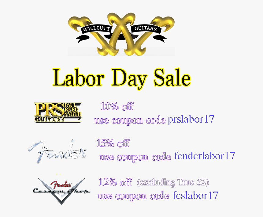 Labor Day Sale - Fender Custom Shop, HD Png Download