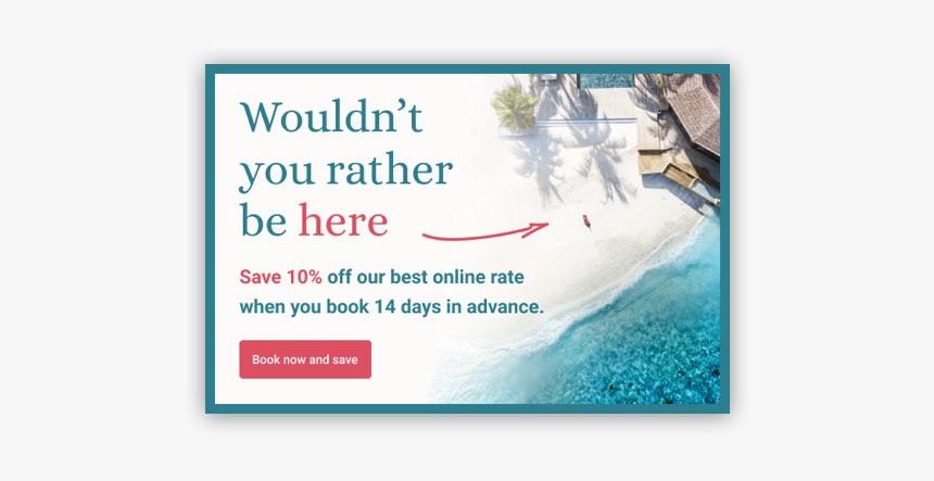 Custom Message Design Showing A Photo Of A Beach And - Christmas Card, HD Png Download