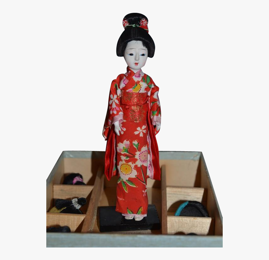 Transparent Japanese Girl Png - Japanese Doll With Six Wigs, Png Download