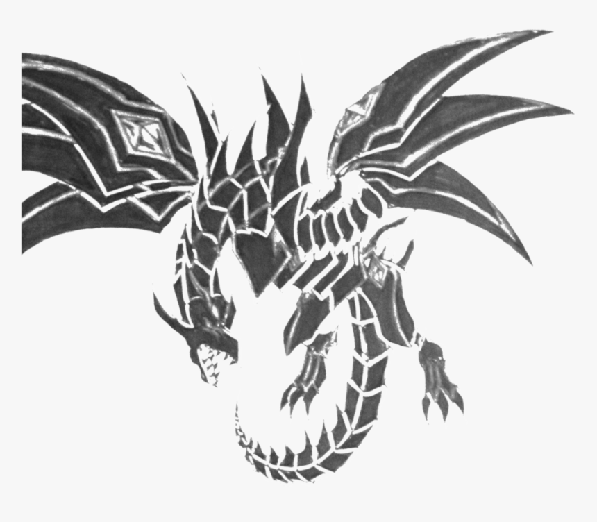 Collection Of Free Drawing Dragon Dark - Red Eyes Darkness Dragon Drawing, HD Png Download