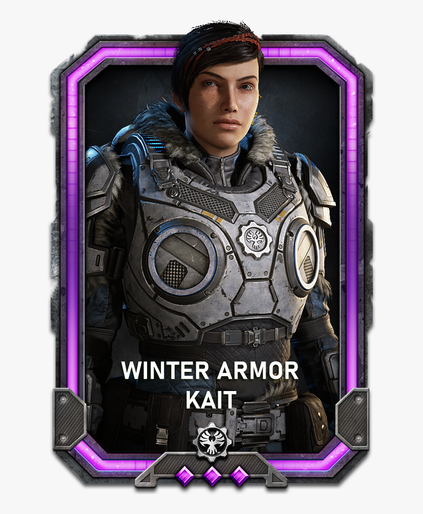 Kait In A Winter Armor Variant - Gears 5 Winter Kait Skin, HD Png Download