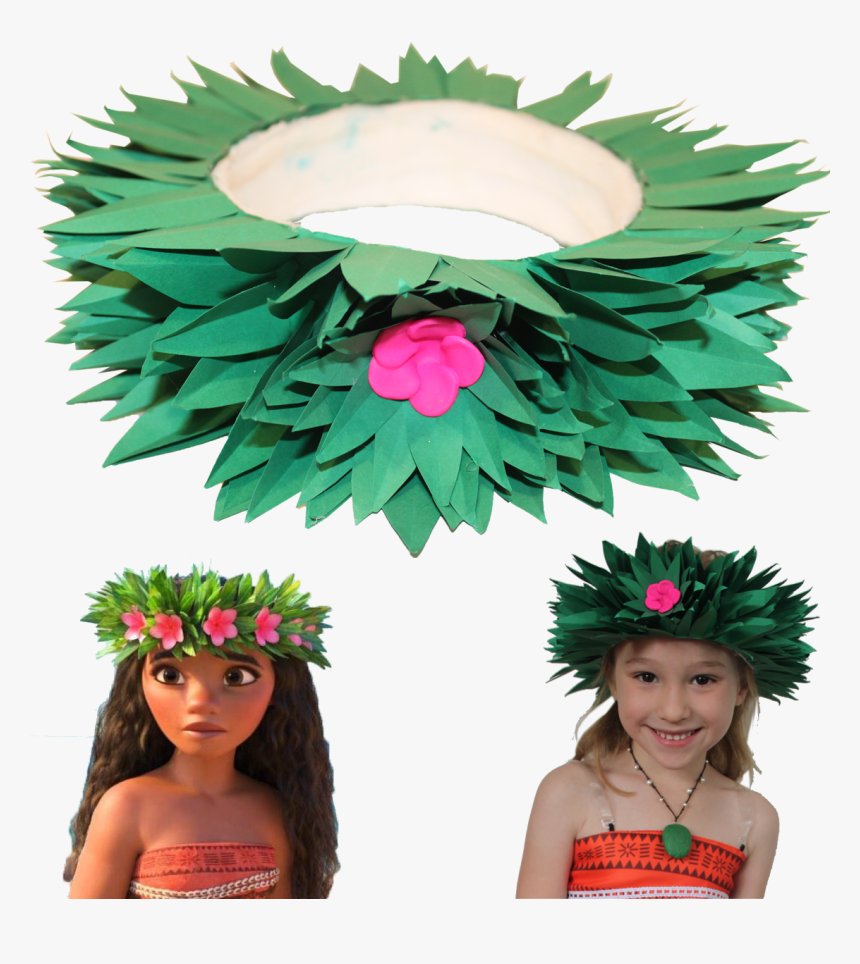 Moana Head Flower Crown Png, Transparent Png