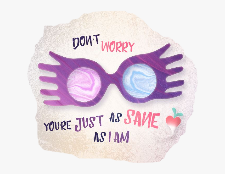 Lunalovegood Spectrespecs Quote Sticker Freetoedit - Diving Mask, HD Png Download