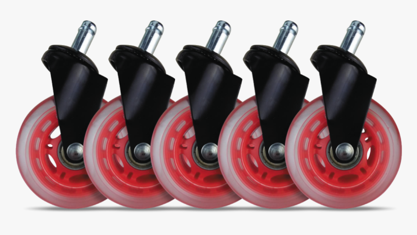Casters Red - Pelituolin Pyörät, HD Png Download