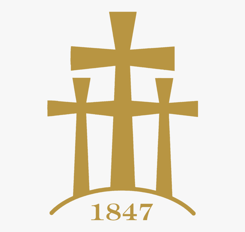 Thousand Sunny Png -calvary Church Logo Gold Even Wider - Cross, Transparent Png