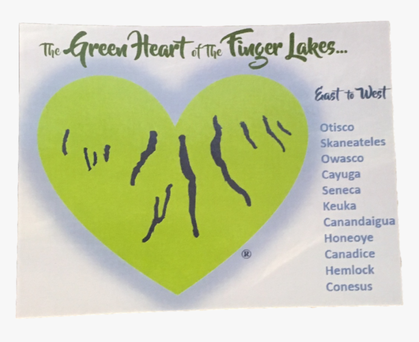 Green Heart Of The Finger Lakes 
 Data Zoom //cdn - Heart, HD Png Download